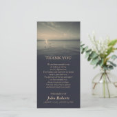 Vogels door Ocean Sunrise Memorial Service Dank je Bedankkaart (Staand voorkant)