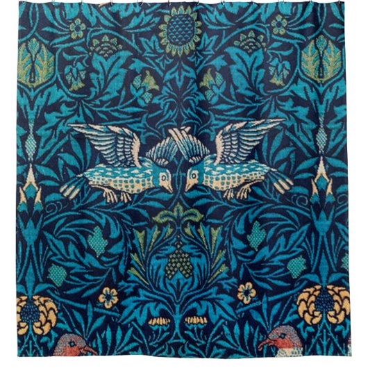 vogels door William Morris Douchegordijn (Voorkant)
