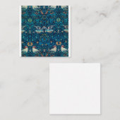vogels door William Morris Vierkante Visitekaartje (Voorkant / Achterkant)