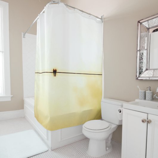 vogels douchegordijn (In situ)