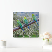 Vogels - draaistellen vierkante klok (Huis)