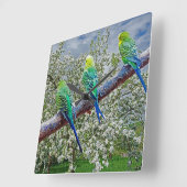 Vogels - draaistellen vierkante klok (Hoek)