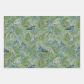 Vogels Dragonflies Blue Varens Decoupage Inpakpapier Vel (Voorkant)