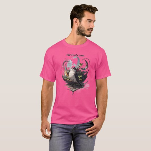 Vogels Dromen vrienden T-shirt (Voorkant volledig)