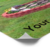 Vogels Duiven Vliegwerf Jouw tekst Posters (Hoek)