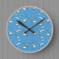 Vogels - een kudde zeegarenden