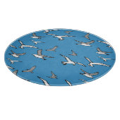 Vogels - een kudde zeegarenden snijplank (Hoek)