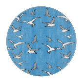 Vogels - een kudde zeegarenden snijplank (Voorkant)