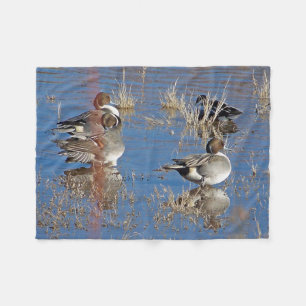 Vogels eenden Dieren Pond Fleece Blanket