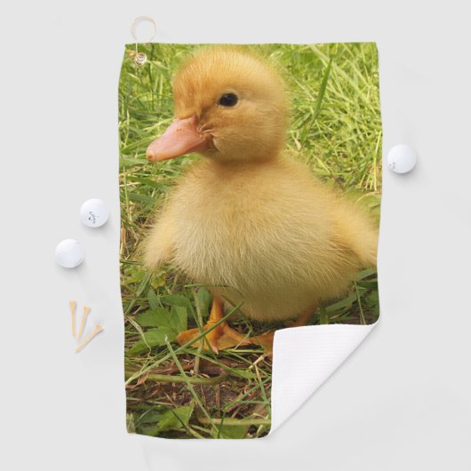 vogels, eenden, eenden, geel, natuur, schattig, ba golfhanddoek (Insitu)