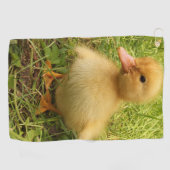 vogels, eenden, eenden, geel, natuur, schattig, ba golfhanddoek (Horizontaal)