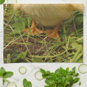 vogels, eenden, eenden, geel, natuur, schattig, ba theedoek (Gevouwen)