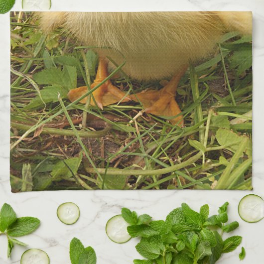 vogels, eenden, eenden, geel, natuur, schattig, ba theedoek (Gevouwen)