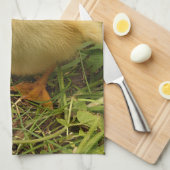 vogels, eenden, eenden, geel, natuur, schattig, ba theedoek (Quarter Fold)