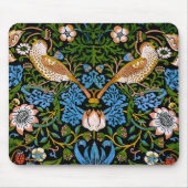 Vogels en aardbeien William Morris Fine Art Muismat (Voorkant)