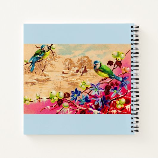 vogels en bessen notitieboek (Achterkant)