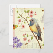 Vogels en bijen briefkaart (Voorkant / Achterkant)