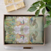 vogels en bijen die tissuepapier schilderen (Geschenk)