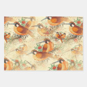 Vogels en bijen inpakpapier vel (Voorkant 2)