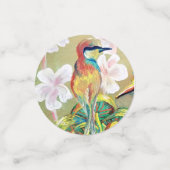 Vogels en bijen tafel confetti (Kleine voorkant)