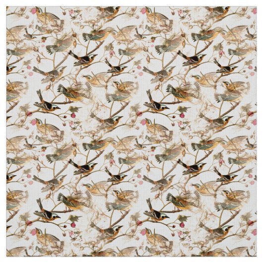 Vogels en bijkantoren stof (Swatch)