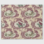  vogels en blaasmuziek cadeaupapier (Vlak)