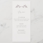 Vogels en bladeren, romantische vogels thema menu (Voorkant)