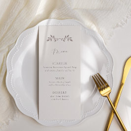 Vogels en bladeren, romantische vogels thema menu