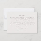 Vogels en bladeren, roze Flat Thank You Card Bedankkaart (Voorkant)