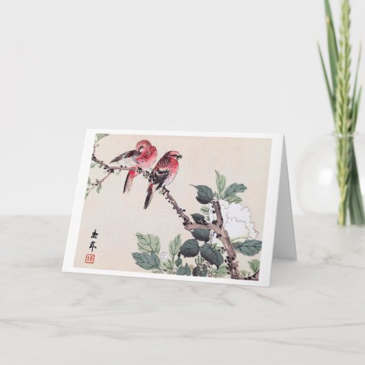 Vogels en bloem, Imao Keinen Kaart (Voorkant)