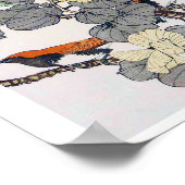 Vogels en bloem, Imao Keinen Poster (Hoek)