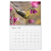Vogels en bloemen 12 maanden kalender (Feb 2026)