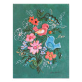 vogels en bloemen afdrukken foto afdruk (Voorkant)