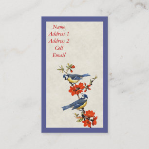 Vogels en bloemen Business/Profile Card Visitekaartje