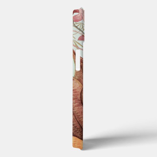 Vogels en bloemen Case-Mate iPhone case (Achterkant / Rechts)