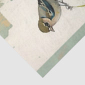 Vogels en bloemen Ephemera Design Series #16 Tissuepapier (Detail)