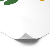 Vogels en bloemen, Folk-Art-ontwerp Poster (Hoek)