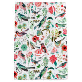 Vogels en bloemen | Gift Bag Medium Cadeauzakje (Achterkant)