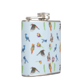 vogels en bloemen heupfles (Rechts)