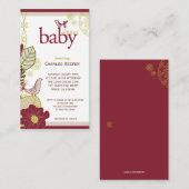 Vogels en bloemen informatiekaartje (Voorkant / Achterkant)