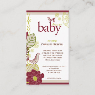 Vogels en bloemen informatiekaartje