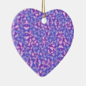 Vogels en bloemen keramisch ornament (Rechts)