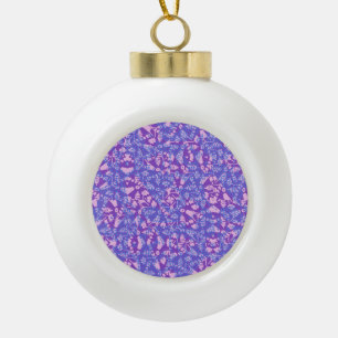 Vogels en Bloemen Keramische Bal Ornament