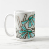 Vogels en bloemen/Laguna Blue - Mok (Links)