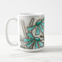 Vogels en bloemen/Laguna Blue - Mok