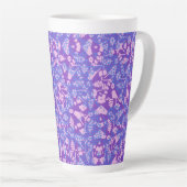 Vogels en bloemen latte mok (Rechterhoek)
