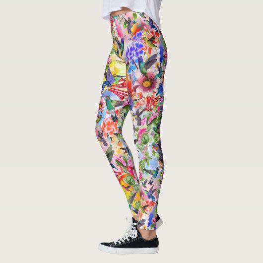Vogels en bloemen leggings (Links)