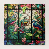 Vogels en bloemen legpuzzel (Verticaal)