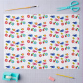 Vogels en bloemen lente tissuepapier (Craft)