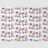 Vogels en bloemen lente tissuepapier (Voorkant)